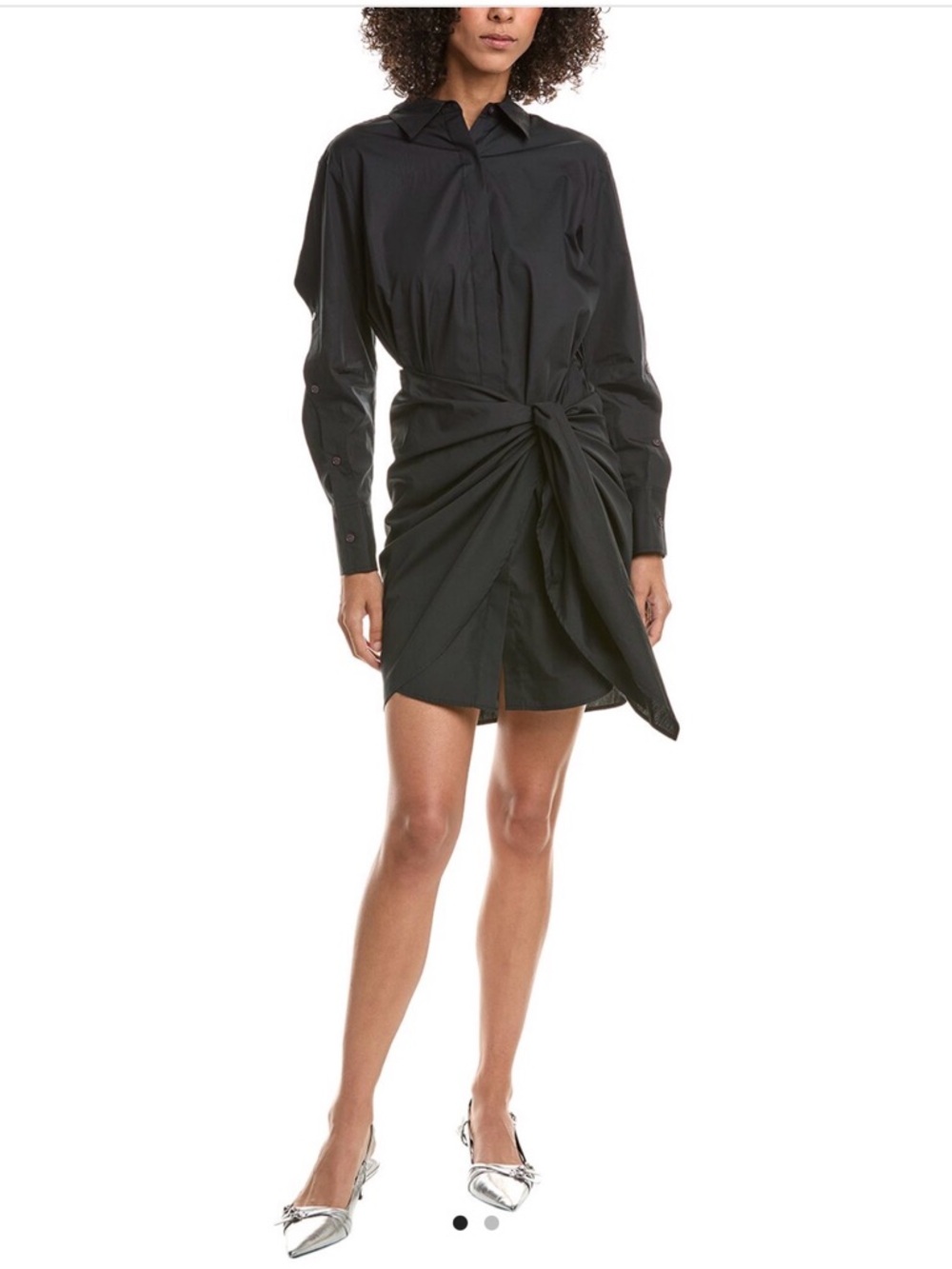🆕10 Crosby Derek Lam Charlotte Shirt Dress Tie Waist